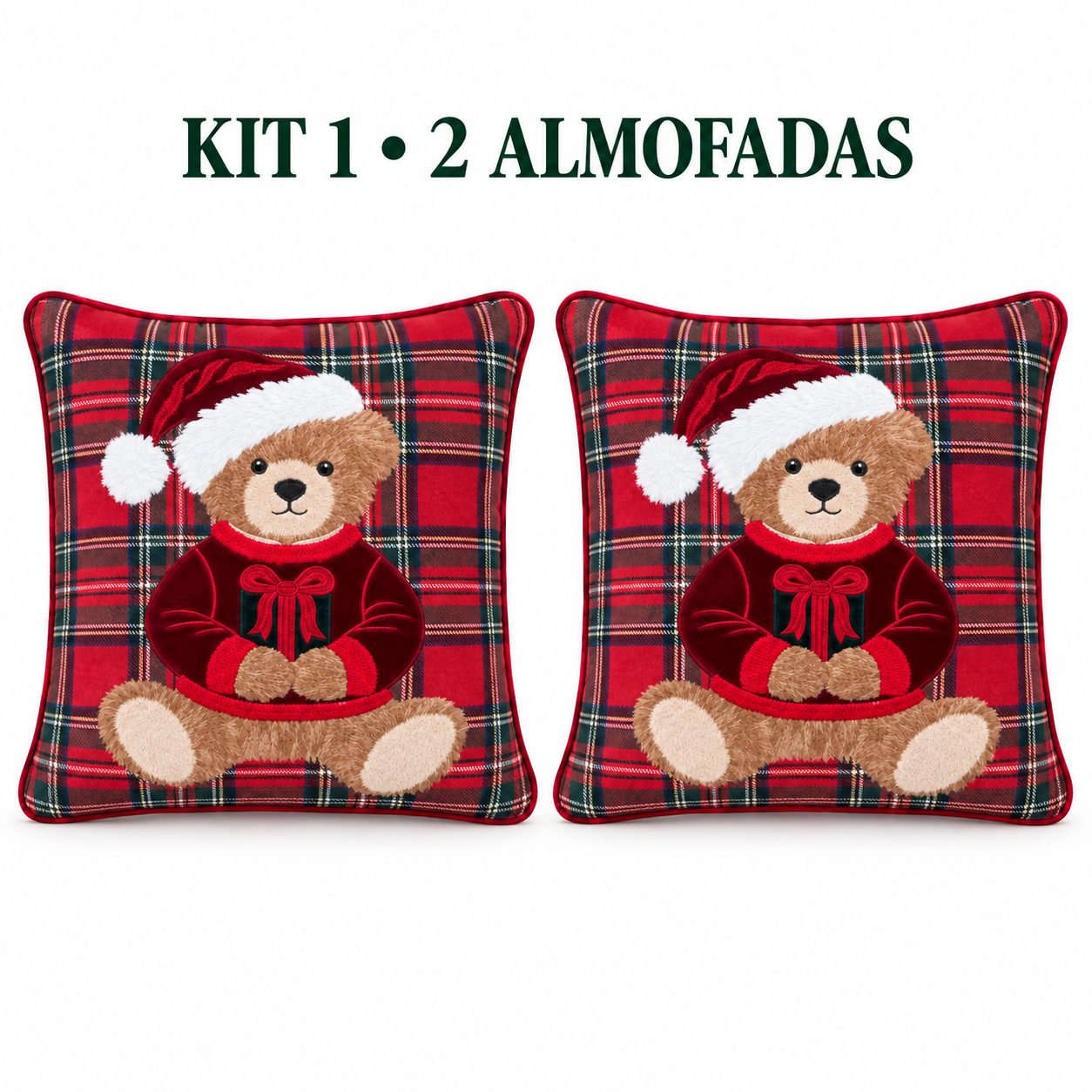 Almofadas Decorativas de Natal Urso Ralph — imagem 1