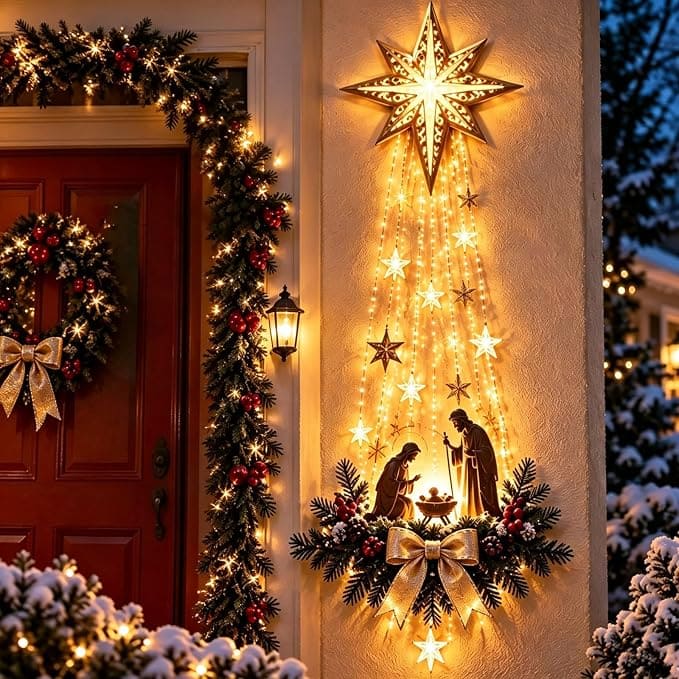 Decoração de Parede Presépio Iluminado – Estrela de Belém 1,86m — imagem 1