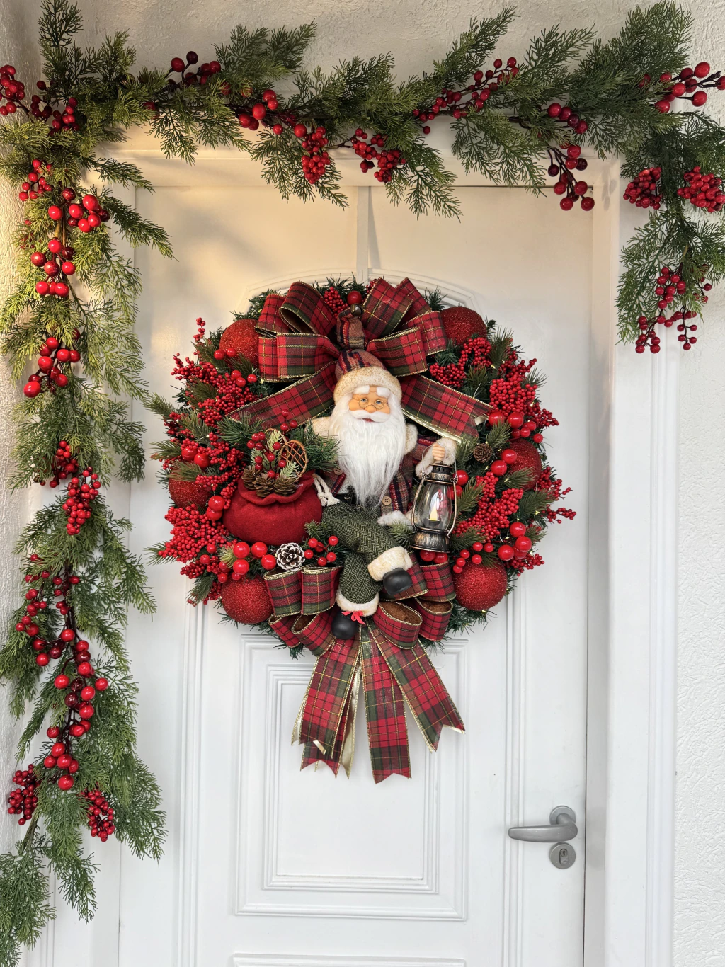 Guirlanda de Natal Noel com LED 65cm Xadrez — imagem 1